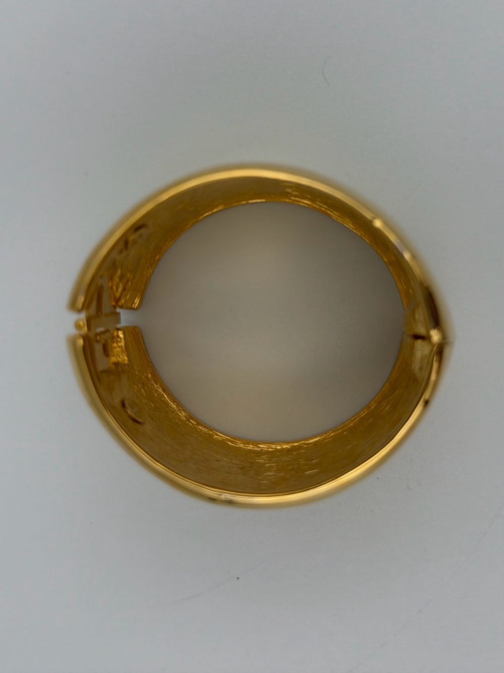 Gold-Tone Wide Dome Cuff Bracelet by - Picture 3 of 4